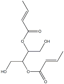 1,2,3,4-Butanetetrol 2,3-biscrotonate Struktur