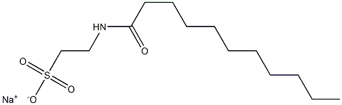 2-(Undecanoylamino)ethanesulfonic acid sodium salt Struktur