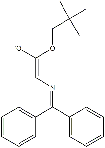 2-[(Diphenylmethylene)amino]-1-[(2,2-dimethylpropyl)oxy]ethene-1-olate Struktur