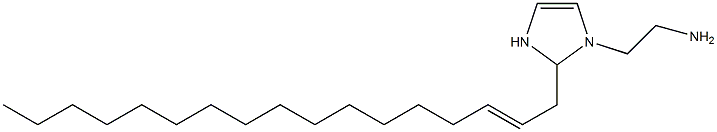 1-(2-Aminoethyl)-2-(2-heptadecenyl)-4-imidazoline Struktur