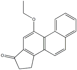 15,16-Dihydro-11-ethoxy-17H-cyclopenta[a]phenanthren-17-one Struktur