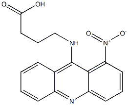 4-(1-Nitro-9-acridinylamino)butyric acid Struktur