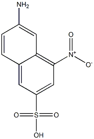 6-Amino-4-nitro-2-naphthalenesulfonic acid Struktur