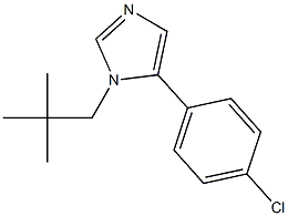 1-(2,2-Dimethylpropyl)-5-(4-chlorophenyl)-1H-imidazole Struktur