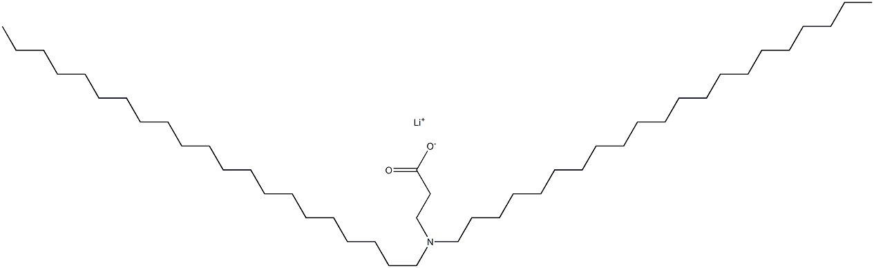 3-(Dihenicosylamino)propanoic acid lithium salt Struktur