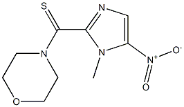 1-Methyl-2-(morpholinocarbonothioyl)-5-nitro-1H-imidazole Struktur