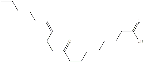 (Z)-9-Oxo-12-octadecenoic acid Struktur