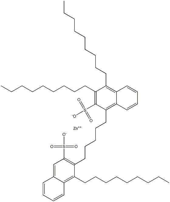 Bis(3,4-dinonyl-2-naphthalenesulfonic acid)zinc salt Struktur