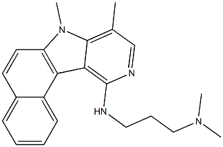 11-(3-Dimethylaminopropylamino)-7,8-dimethyl-7H-benzo[e]pyrido[4,3-b]indole Struktur