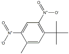 1-tert-Butyl-3-methyl-4,6-dinitrobenzene Struktur