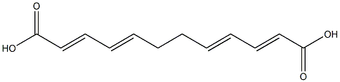 2,4,8,10-Dodecatetrenedioic acid Struktur