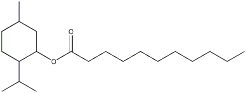 5-Methyl-2-(1-methylethyl)cyclohexanol undecanoate Struktur