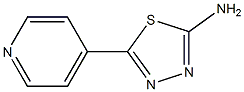 5-(4-Pyridyl)-1,3,4-thiadiazol-2-amine Struktur