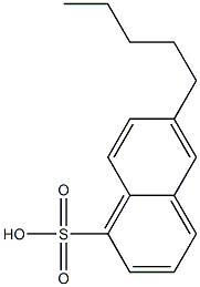 6-Pentyl-1-naphthalenesulfonic acid Struktur