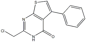 2-(Chloromethyl)-5-phenylthieno[2,3-d]pyrimidine-4(3H)-one Struktur