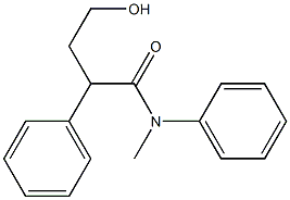 4-Hydroxy-N,2-diphenyl-N-methylbutyramide Struktur