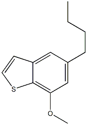 5-Butyl-7-methoxybenzo[b]thiophene Struktur