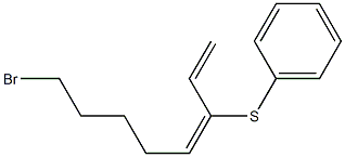 (3E)-8-Bromo-3-(phenylthio)-1,3-octadiene Struktur