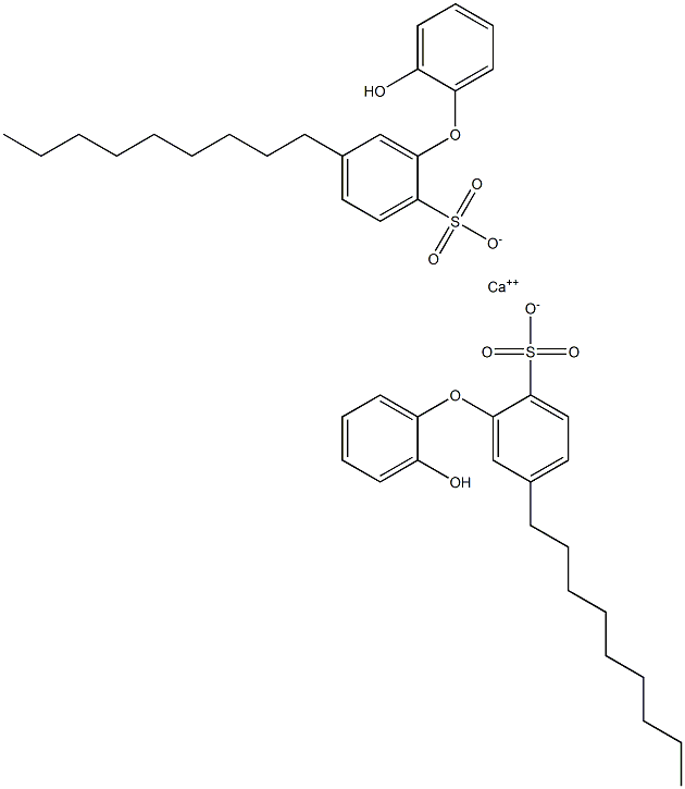 Bis(2'-hydroxy-5-nonyl[oxybisbenzene]-2-sulfonic acid)calcium salt Struktur