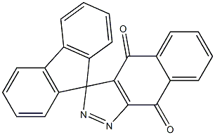 Spiro[3H-benz[f]indazole-3,9'-[9H]fluorene]-4,9-dione Struktur