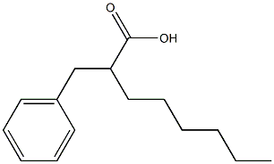 2-Hexyl-2-benzylacetic acid Struktur