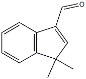 3,3-Dimethyl-3H-indene-1-carbaldehyde Struktur