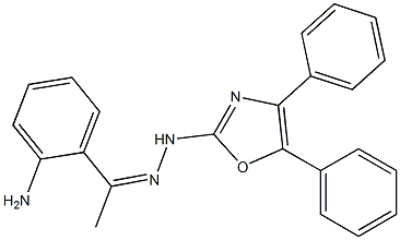 2'-Aminoacetophenone (4,5-diphenyloxazol-2-yl)hydrazone Struktur