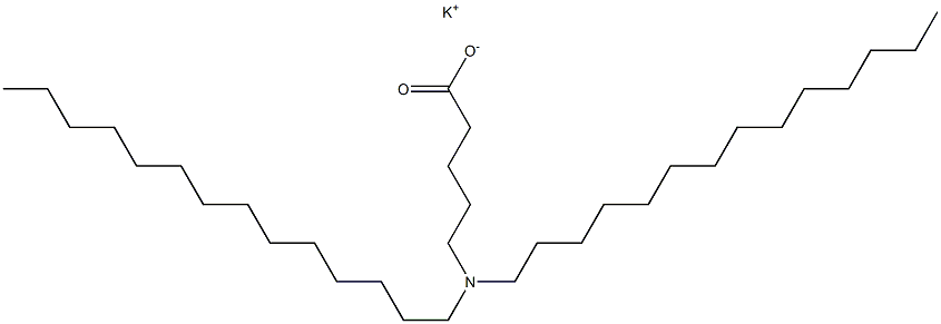 5-(Ditetradecylamino)valeric acid potassium salt Struktur