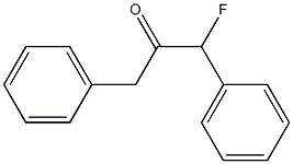 1-Fluoro-1,3-diphenyl-2-propanone Struktur