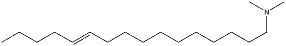 N,N-Dimethyl-11-hexadecen-1-amine Struktur