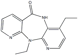 5,11-Dihydro-4,11-diethyl-6H-dipyrido[3,2-b:2',3'-e][1,4]diazepin-6-one Struktur