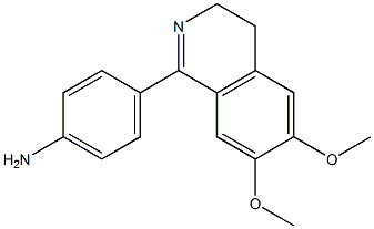 4-(3,4-Dihydro-6,7-dimethoxyisoquinoline-1-yl)aniline Struktur