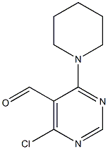 4-Chloro-6-piperidinopyrimidine-5-carbaldehyde Struktur