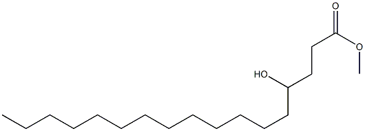 4-Hydroxyheptadecanoic acid methyl ester Struktur