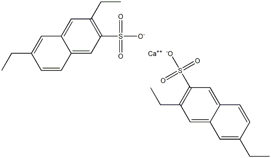 Bis(3,6-diethyl-2-naphthalenesulfonic acid)calcium salt Struktur