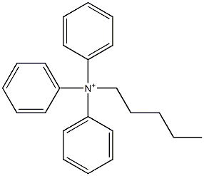 N,N,N-Triphenyl-1-pentanaminium Struktur