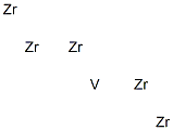 Vanadium pentazirconium Struktur