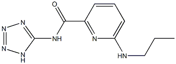 6-Propylamino-N-(1H-tetrazol-5-yl)pyridine-2-carboxamide Struktur