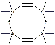 3,3,5,5,8,8,10,10-Octamethyl-3,5,8,10-tetrasila-4,9-dioxa-1,6-cyclodecadiyne Struktur