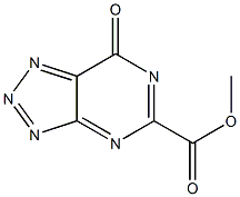 7-Oxo-7H-1,2,3-triazolo[4,5-d]pyrimidine-5-carboxylic acid methyl ester Struktur