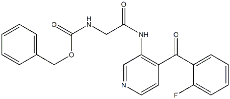 4-(2-Fluorobenzoyl)-3-[[[[(benzyloxy)carbonyl]amino]acetyl]amino]pyridine Struktur