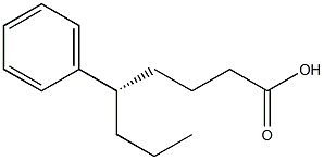 [S,(+)]-5-Phenyloctanoic acid Struktur