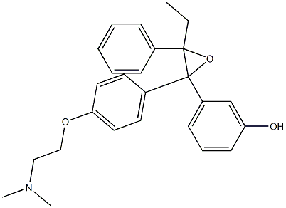 N,N-Dimethyl-2-[4-[(E)-1-(3-hydroxyphenyl)-2-phenyl-1-butenyl]phenoxy]ethanamine oxide Struktur