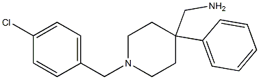 1-(4-Chlorobenzyl)-4-phenylpiperidine-4-methanamine Struktur