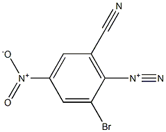 2-Bromo-6-cyano-4-nitrobenzenediazonium Struktur