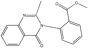 3-(2-Methoxycarbonylphenyl)-2-methylquinazoline-4(3H)-one Struktur