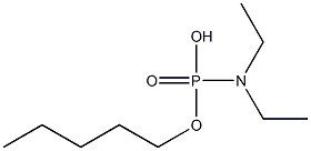 N,N-Diethylamidophosphoric acid hydrogen pentyl ester Struktur