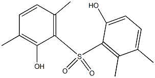 2,2'-Dihydroxy-3,5',6,6'-tetramethyl[sulfonylbisbenzene] Struktur