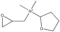 Tetrahydro-N,N-dimethyl-N-(oxiranylmethyl)-2-furanaminium Struktur