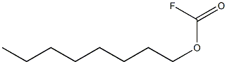 Fluoroformic acid octyl ester Struktur